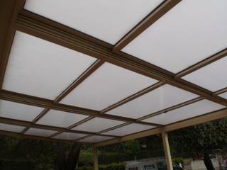 Techo móvil en Torrelodones - 1, Fraimar Aluminios S.L. Fraimar Aluminios S.L. بلكونة أو شرفة ألمنيوم/ زنك