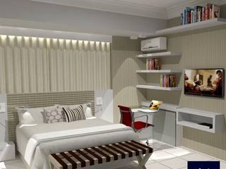Apt. Intermares - Cabedelo - PB, LVM Arquitetura LVM Arquitetura Modern style bedroom