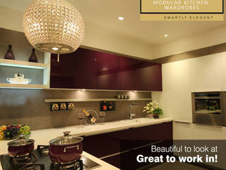 INTERIOR DESIGNERS IN FARIDABAD, MAJESTIC INTERIORS MAJESTIC INTERIORS Asian style kitchen modular kitchen
