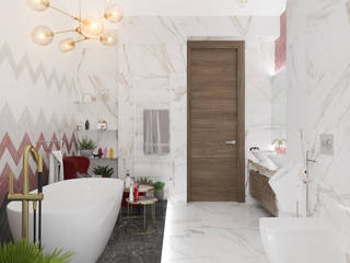 Коттедж в Михновке, 3D GROUP 3D GROUP Bathroom