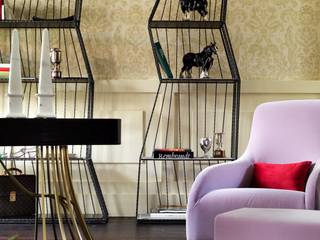 New Classic Home Decor, Daniele Franzoni Interior Designer - Architetto d'Interni Daniele Franzoni Interior Designer - Architetto d'Interni مكتب عمل أو دراسة حديد