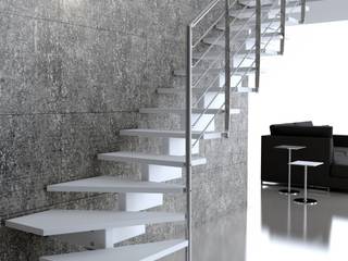 Интерьерные лестницы Модель К20, Euroscala Euroscala Moderner Flur, Diele & Treppenhaus