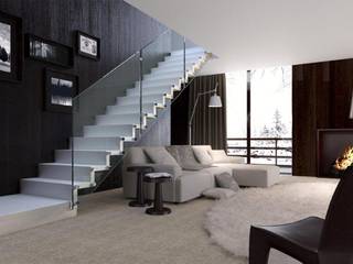Больцевая лестница Модель TERRA, Euroscala Euroscala Modern Corridor, Hallway and Staircase