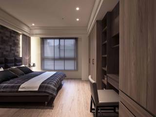 豐邑晴空匯, 立禾空間設計有限公司 立禾空間設計有限公司 Modern style bedroom