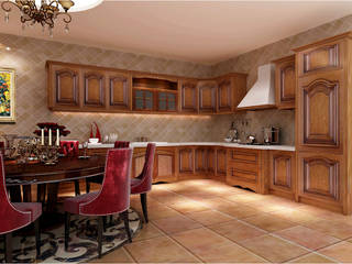 YALIG Solid Wood Kitchen Cabinets, YALIG Kitchen Cabinet YALIG Kitchen Cabinet 클래식스타일 주방 솔리드 우드 멀티 컬러