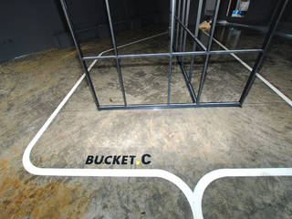 평택 카페 BUCKET.C, 디자인모리 디자인모리 Стены и пол в стиле модерн Металл