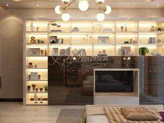 ​ Bedroom interior in the Modern style of Katrina Antonovich, Luxury Antonovich Design Luxury Antonovich Design Modern Bedroom