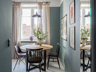 Our photoshoot of apartment design by Finch Studio Ayuko Studio Nowoczesny salon