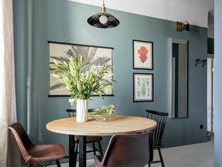 Our photoshoot of apartment design by Finch Studio Ayuko Studio Nowoczesny salon