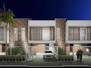 Conjunto residencial, Okla Arquitetura Okla Arquitetura منازل