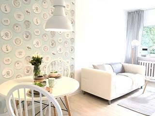 Mieszkanie w Łodzi, Pasja Do Wnętrz Pasja Do Wnętrz Scandinavian style living room