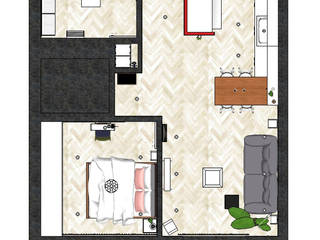 군포세종아파트 신혼집 리노베이션&홈스타일링 by 로멘토디자인, 로멘토디자인 로멘토디자인