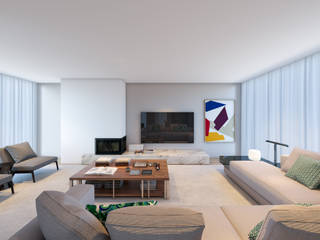 Salas, CASA MARQUES INTERIORES CASA MARQUES INTERIORES Modern living room