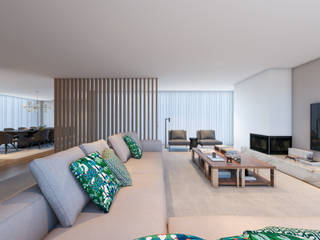 Salas, CASA MARQUES INTERIORES CASA MARQUES INTERIORES Modern living room