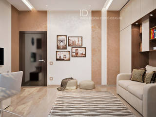 Кабинет в двухэтажном доме в стиле лофт, Студия дизайна ROMANIUK DESIGN Студия дизайна ROMANIUK DESIGN Офіс