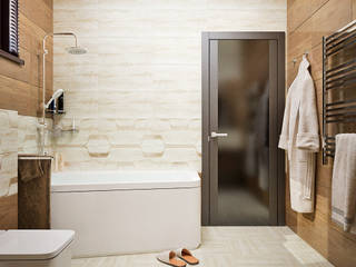 Ванная в двухэтажном доме в стиле лофт, Студия дизайна ROMANIUK DESIGN Студия дизайна ROMANIUK DESIGN Industrial style bathroom