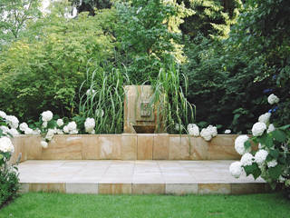 klassisches Gartenmotiv, 2kn Architekt + Landschaftsarchitekt 2kn Architekt + Landschaftsarchitekt Classic style garden Stone White