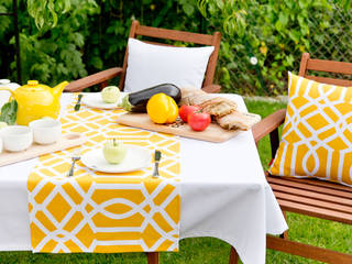 Brunch im Garten Dekoria GmbH Modern Terrace Textile Amber/Gold Accessories & decoration