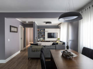 Apartamento VB, MODI Arquitetura & Interiores MODI Arquitetura & Interiores Eclectic style living room