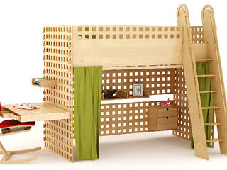 Kit 03, FunctionWall FunctionWall Modern nursery/kids room Wood Wood effect