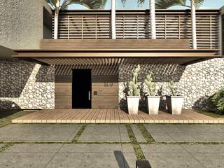 CASA H-9, Elite Arquitectura y Asoc. SAS. Elite Arquitectura y Asoc. SAS. Minimalist house Bricks