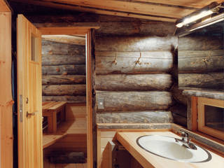 homify Country style bathroom Wood Wood effect