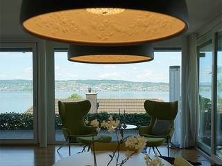 Interior Design Service: Einfamilienhaus am Zürichsee, The Harrison Spirit The Harrison Spirit Salon moderne