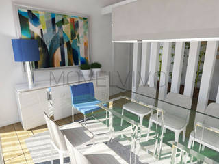 3D Dining Room, Movelvivo Interiores Movelvivo Interiores Minimalist dining room