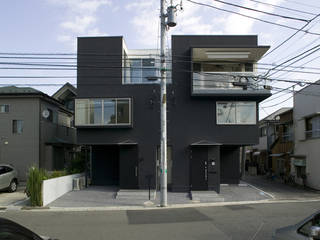 鹿島田の分譲住宅 The housing built for sale in Kashimada, 栗原正明建築設計室 栗原正明建築設計室 Modern Houses Concrete