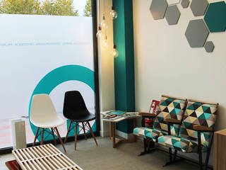 Una sala de espera diferente, Diseño Interior Bruto Diseño Interior Bruto Espacios comerciales