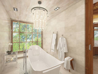 Casa Biscotti, Hdl Studio Hdl Studio Tropical style bathrooms Marble