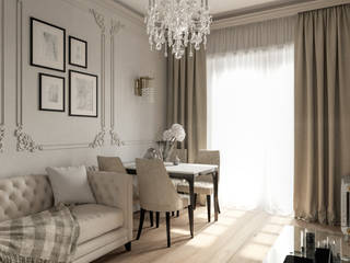 Квартира на Красносельской, Дизайн-студия "Вердиз" Дизайн-студия 'Вердиз' Classic style living room