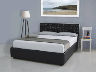 Letto Katto, Abiesse 1970 Abiesse 1970 Modern style bedroom Fake Leather Metallic/Silver