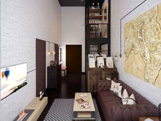 ИНТЕРЬЕР КВАРТИРЫ ЛОФТ , Арт Реал Дизайн Арт Реал Дизайн Living room