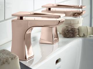 Hemsby basin taps in rose gold Heritage Bathrooms Phòng tắm phong cách kinh điển rose gold,Hemsby