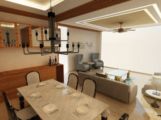 Bishnoi's Residence , Pixilo Design Pixilo Design Salas de jantar modernas