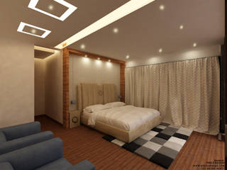 Bishnoi's Residence , Pixilo Design Pixilo Design Moderne slaapkamers