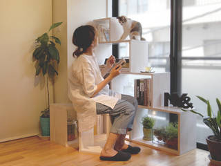 NYAND SHELF <ROOT> - Furniture for Cats and Humans -, 一級建築士事務所アンドロッジ 一級建築士事務所アンドロッジ Study/office