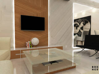 Sala de Estar/Jantar | M & I, Breno Nery - Arquitetura + Design Breno Nery - Arquitetura + Design Modern living room