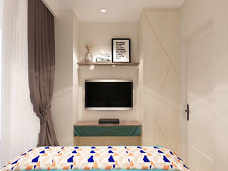 Studio Apartment - Art Deco, iugo design iugo design Kamar Tidur Minimalis