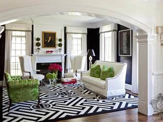Pop of Color, Kellie Burke Interiors Kellie Burke Interiors Eclectic style living room