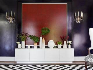 Pop of Color, Kellie Burke Interiors Kellie Burke Interiors Salas de estilo ecléctico