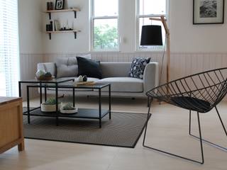 Model Room Misato City, コト コト Scandinavian style living room Wood Grey