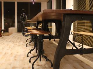 P社 OFFICE Interior Design, コト コト Ruang Studi/Kantor Gaya Industrial Kayu Wood effect