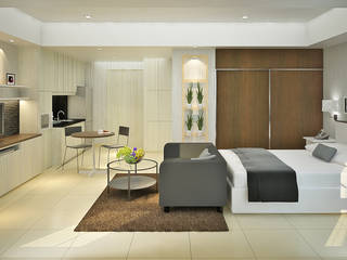 Green Palace Residence Service Apartments, FerryGunawanDesigns FerryGunawanDesigns Commercial spaces Hotels