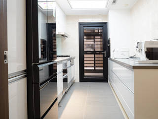 全室案例-新北市張宅, ISQ 質の木系統家具 ISQ 質の木系統家具 Modern kitchen