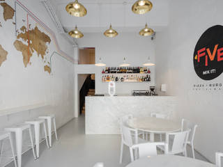 FIVE Restaurant — Lisboa, FMO ARCHITECTURE FMO ARCHITECTURE Espacios comerciales