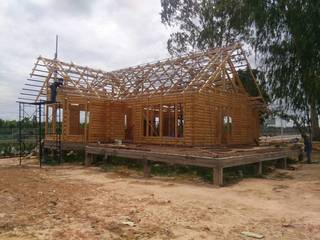 Log Home ติดมอเตอร์เวย์, Sukjai Logcabin Partnership Sukjai Logcabin Partnership Klasik Evler Masif Ahşap Rengarenk