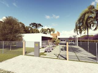 Projeto Residência V / R em Campo Largo / PR., FABIO LAVIN Arquitetura FABIO LAVIN Arquitetura Casas minimalistas