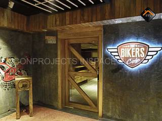 The Biker's Caf'e, ICON PROJECTS INSPACE PVT.LTD ICON PROJECTS INSPACE PVT.LTD Commercial spaces